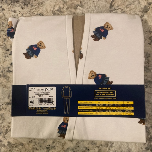 Polo Ralph Lauren Toddler Pajama set - Picture 2 of 3